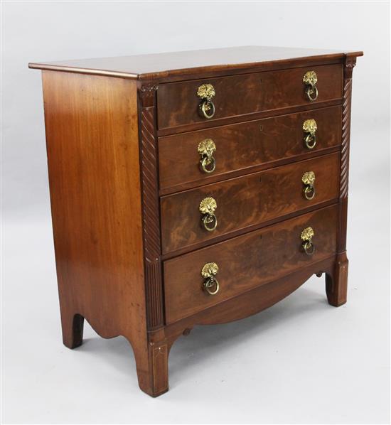 A William IV mahogany chest, W.3ft 5in. D.1ft 10in. H.3ft 3in.